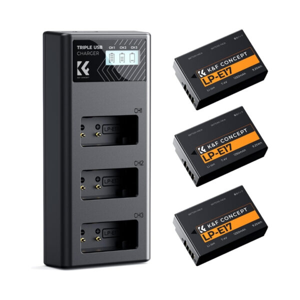 Kit Baterías LP-E17 K&F Concept