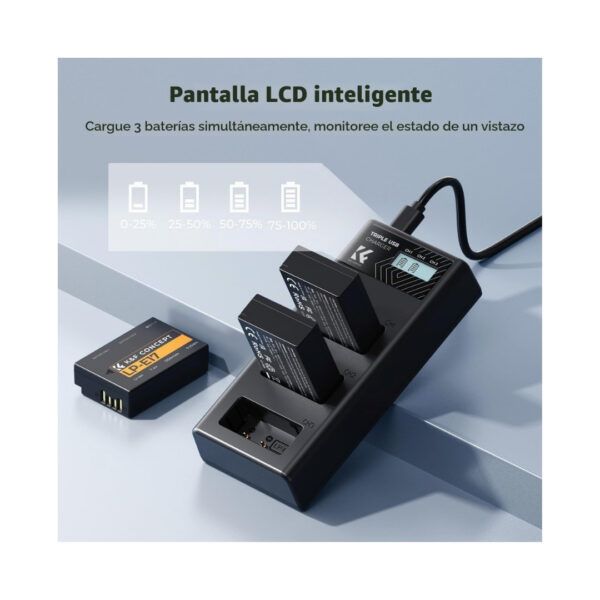 Kit Baterías LP-E17 K&F Concept