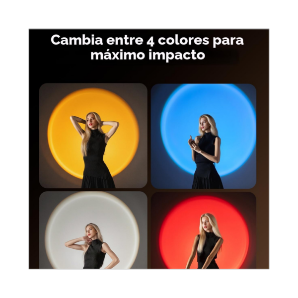 Linterna de fotografía LED RGB