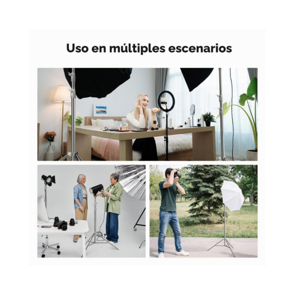Trípode de luz en acero 2.8 metros