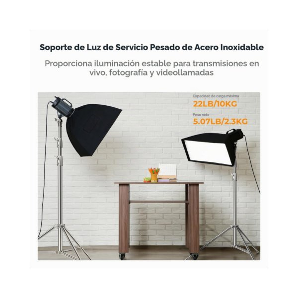 Trípode de luz en acero 2.8 metros