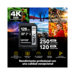 Memoria SD 128 GB V60 LEXAR X2