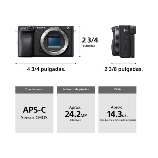 Sony Alpha A6400 + Lente 16-50 II