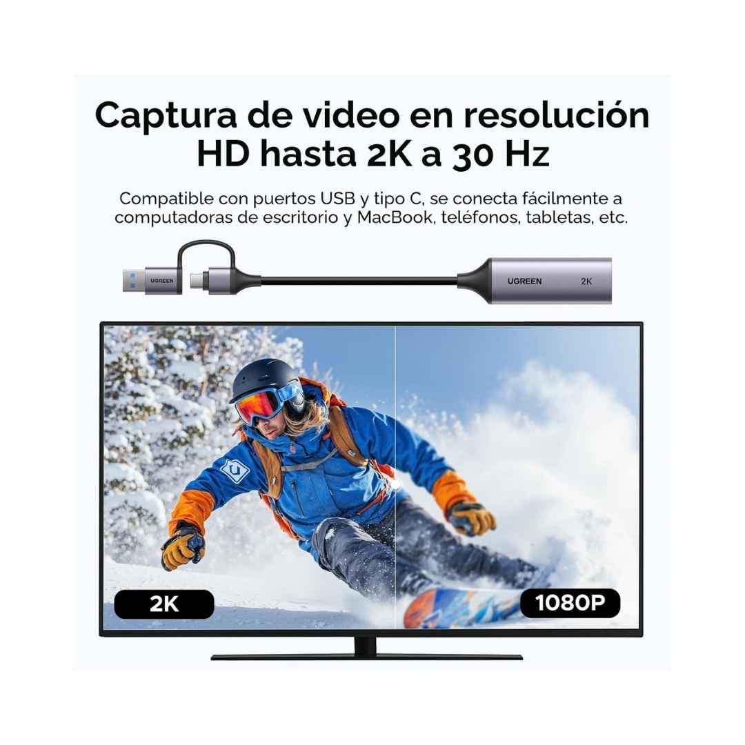 Capturador de Video HDMI a USB 2K UGREEN (3)