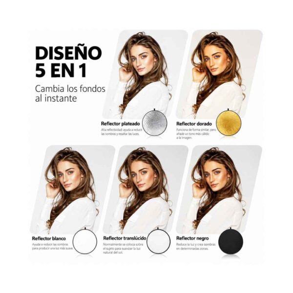 Flex Reflector 5 en 1 de 110cm