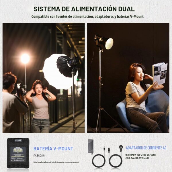 Luz continua 120W Uluanzi